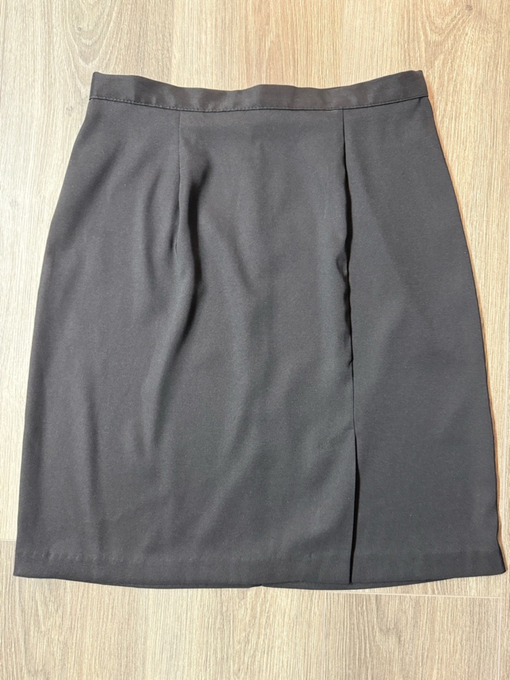 B. Moss Black Pencil Skirt Size 8 Stretch Midi Career Office Work Wear Classic